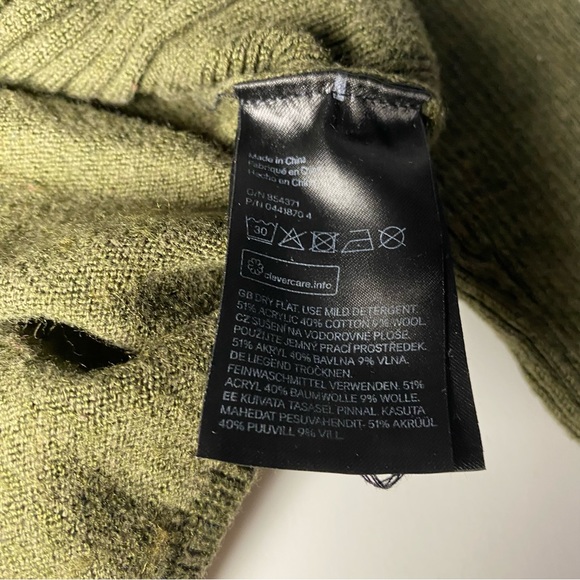 H&M Label of Graded Goods | Women’s Winter Dark Green Long Sleeve top - Picture 9 of 12